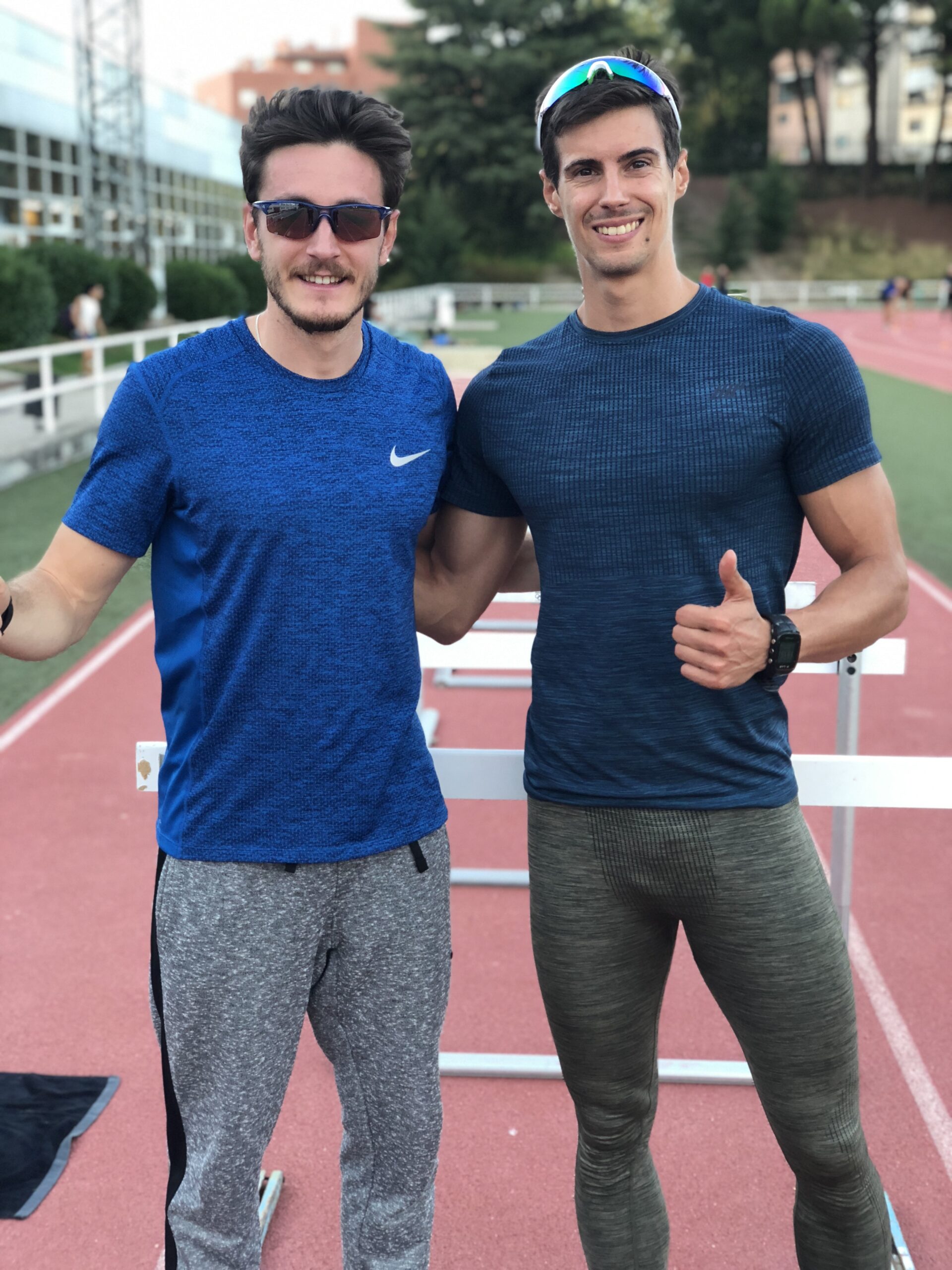 Jorge Gutiérrez-Hellín junto a un compañero de entrenamiento