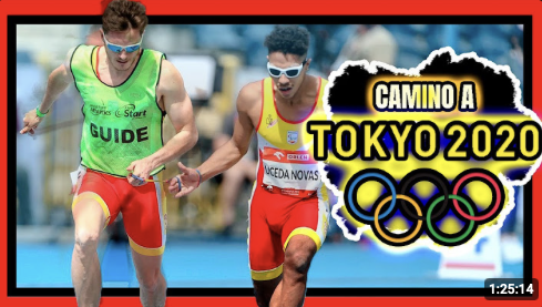 Jorge Gutiérrez como guía en los Juegos Paralímpicos de Tokio 2020